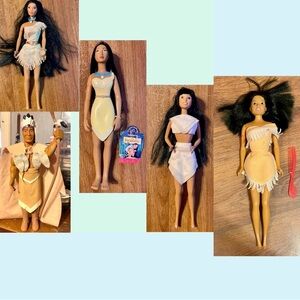 Vintage Pocahontas Barbie's & more